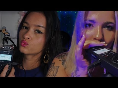 ASMR Sons de Boca Intensos no Tascam - 99% de chances de sentir TINGLES