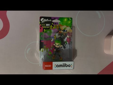ASMR Tapping On An Inkling Boy Amiibo Box | No Talking