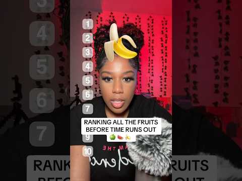 RANKING MY FAVORITE FRUITS 🍌🍎🍉(1-10) IN LESS THAN 60 SECONDS!!