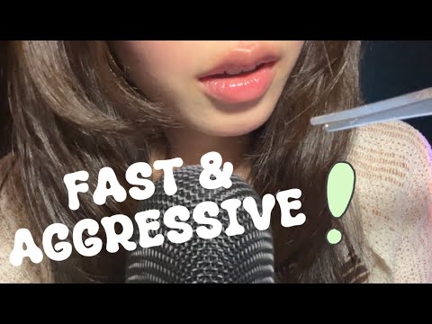 [ASMR]정신없이 빠른 ASMR/{SUB}Fast&Aggressive Asmr/(입소리,핸드무브먼트,핸드사운드,태핑,인어디블•••)(Mouth sounds,Hand sounds•