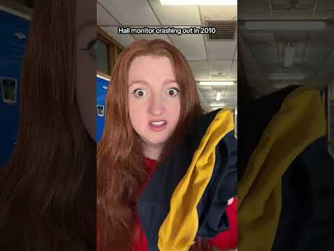 Hall monitor crashing out in 2010 #nostalgia #asmr #leggings #school