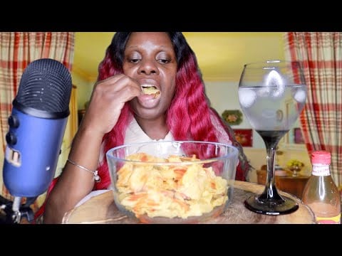 Salt and Pepper Ridge Cut Potato Chips Hot Sauce ASMR Eating Sounds