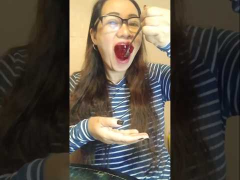 ONE TIME BITE JELL-O #shortsfeed #challenge #everyone #mukbang #eating #crazylady #magic