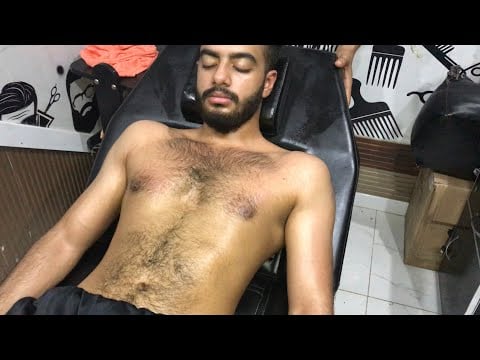Deep and Hard ASMR Chest Massage and Chest Tapping 💈| Upperbody Strong Massage | ✅
