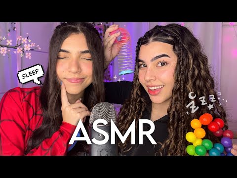 ASMR: BATALHA ADVINHE O GATILHO com MINHA IRMÃ 💗💤