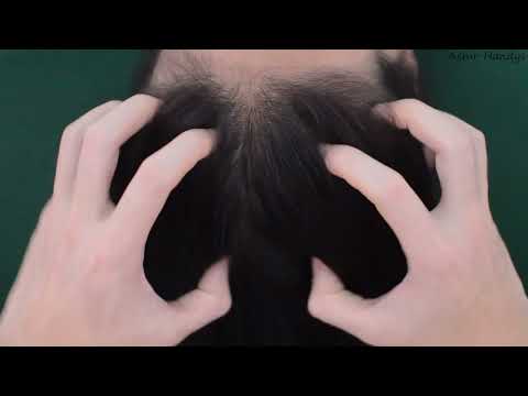 ASMR Scalp Massage Real Person, Hair Parting, Hair Brushing For Relieve Insomnia, Headache, Anxiety