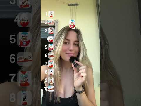 CLASSIFICA KINDER 🍫 (asmr ita) #asmrvideo #perte #intensewhispering #food