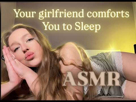 ASMR Girlfriend Comforts You to Sleep 💕 Soft Whispering, Relaxation & Caring Roleplay