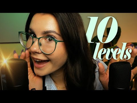 10 POZIOMÓW ASMR... który najbardziej relaksuje? 😏❤ nałożone dźwięki, my face is wood trigger etc.