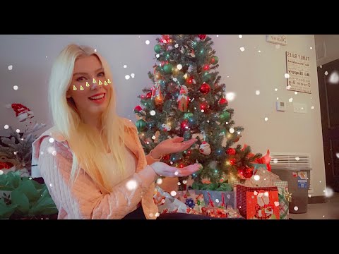 ASMR- Relaxing Christmas Tree Tour & Reading "The Polar Express" 🎄🚂