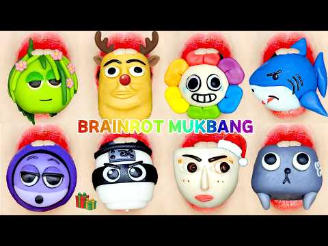 [🎁1 Hour] Sleep ASMR 💤 HYPNOTIC BRAINROT x SPRUNKI x Dandy's World 🧠 Wagashi Eating Sounds