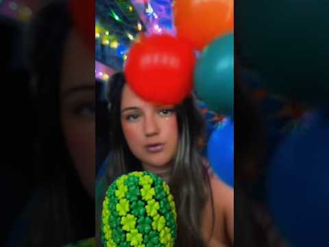 St. Patty’s Day makeup ASMR! 🌈🍀 Comment which item was your favorite! #satisfying  #makeupsounds
