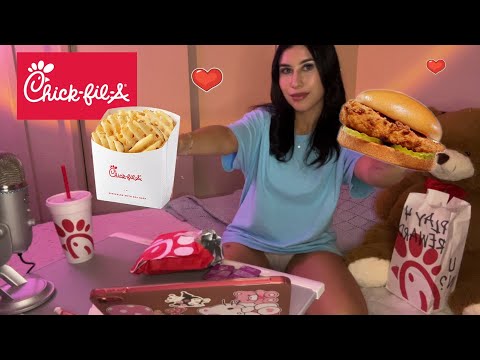 Chick-Fil-A Mukbang With Your Girlfriend ASMR