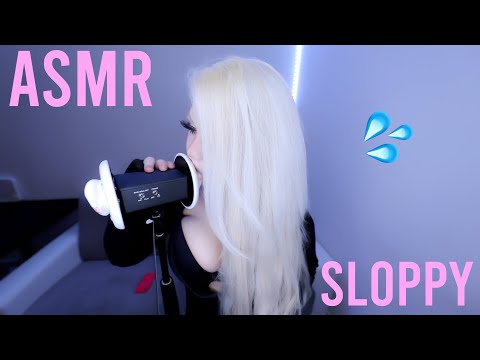 ASMR 💦 SLOPPY EAR EATING