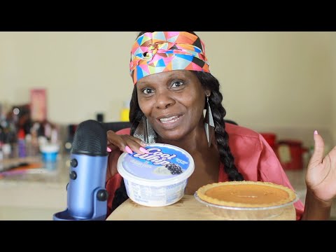 Eat Sweet Potato Pie With Me ASMR Eating Sounds