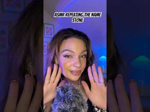 ASMR Repeating the Name Stone #visualtingle #tingles #asmrtriggers #mouthwhisper #asmrvideos