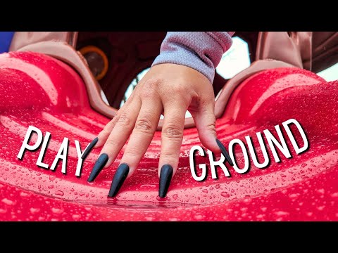 Playground ASMR in the Rain🛴 (Fast Aggressive)