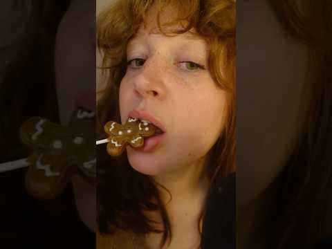 Christmas Lollipop Eating, festive ASMR  #asmr #eatingsounds