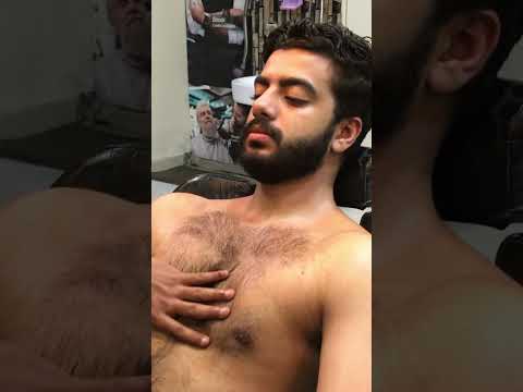 Satisfying Barber Massage You Must Watch #asmrbarber #mensgrooming #relaxingvideo #chestmassage