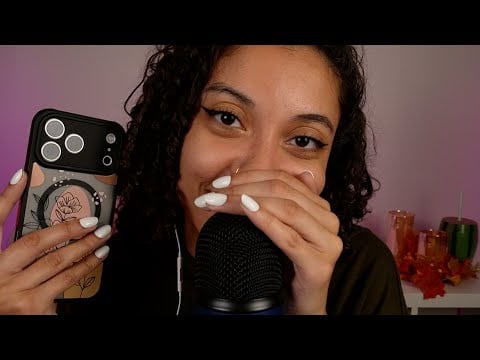 *gentle & sensitive* ASMR  Gentle Wet Mouth Sounds + Little Phone Taps (gentle asmr, big tingles)