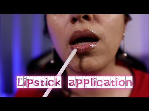 ASMR Lipstick Try-On & Mouth Sounds - No Talking