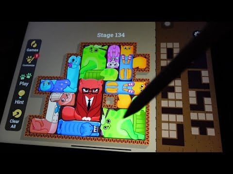 😴📱ipad ASMR Play puzzles with me 🧩 cat puzzles 🧩 games to help you fall asleep - whisper - click