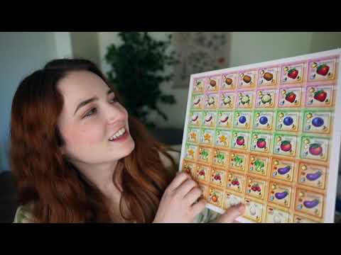 ASMR Show & Tell (stardew valley board game, mushroom hat, farmer's almanac)