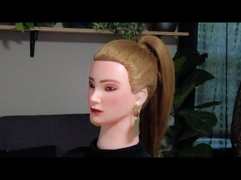 No Talking, Hair and Makeup | ASMR | High Ponytail, Hairstyling, Hairstyles, Adjustment, Final Touch