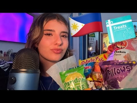 [ASMR] TRYING FILIPINO SNACKS🇵🇭 (eating sounds)