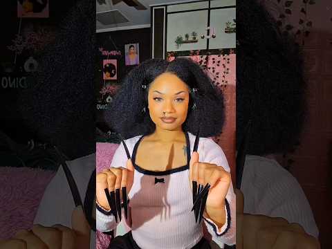ASMR Hair brushing and styling 😳😱 #hairstyle #tutorial #hair #asmr  #shorts #hairtok #fast