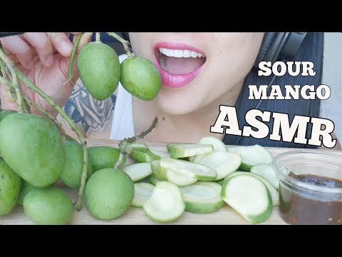 ASMR SOUR MANGO มะม่วงเปรี้ยวน้ำปลาหวาน (CRUNCHY EATING SOUNDS) NO TALKING | SAS-ASMR