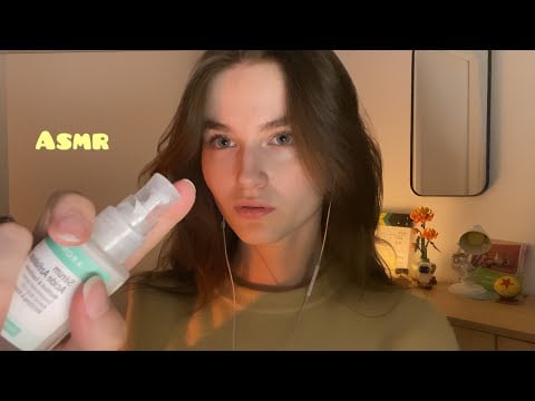 ASMR | Je te fais ta skincare après une soirée ⭐️ ( Roleplay)