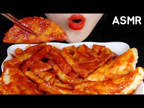 TTEOKBOKKI ASMR SPICY TTEOKBOKKI MUKBANG NO TALKING SPICY RICE CAKE ASMR 🌶