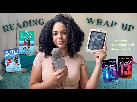 ASMR reading wrap up (october, november, december) 📚 💕