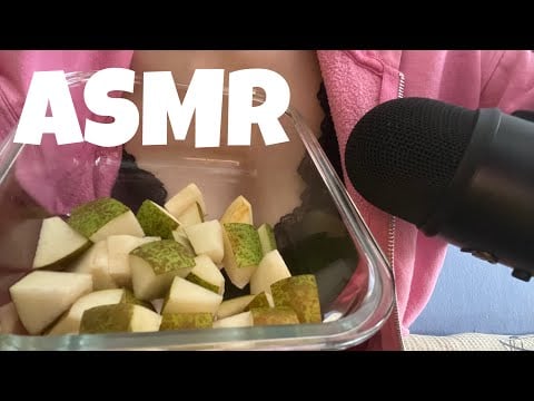 ASMR |  Eating a Pear 🍐 | eating & mouth sounds