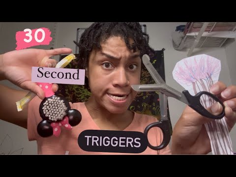 ASMR - Chaotic 30 Second Triggers
