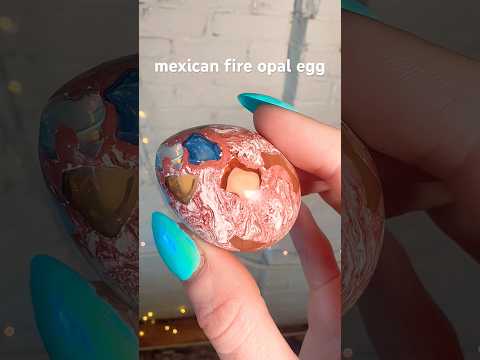 Crystal Collection 🔮 Mexican Fire Opal Egg ✨