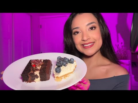 ASMR | Blueberry cheesecake 🫐 Chocolate cake | What I got for my birthday 🥳🎈