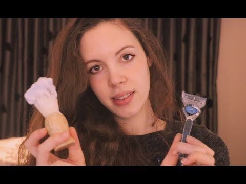 ASMR Relaxing Men Shave - Full Face Shave