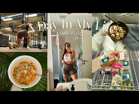 ASMR VLOG | A Day in My Life (Gym, Uni, Skincare, Healthy Recipes) (Whispered Voiceover)