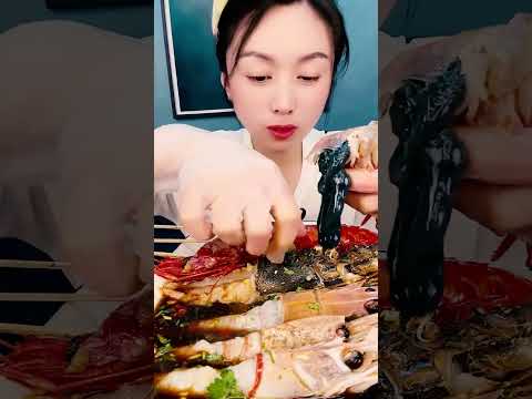 🍤🍚 Giant seafood mukbang 🎶🥢🔥 live fun 먹방 🌊 #SeafoodFeast #먹방