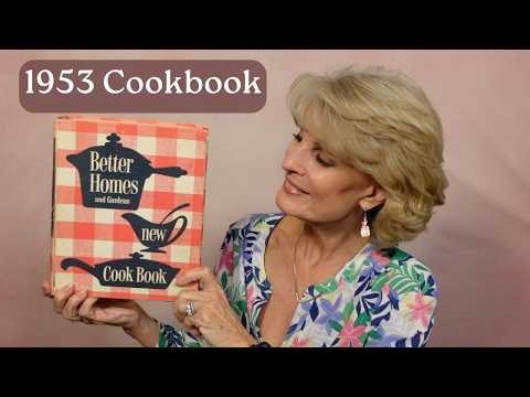 ASMR 1953 Better Homes & Gardens Cookbook Flip Through 📖 Vintage Recipes + Page Sounds
