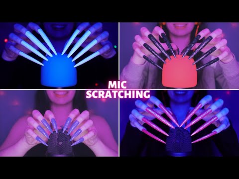 Asmr Mic Scratching - Brain Scratching | Hypnotic Asmr No Talking for Sleep with Long Nails