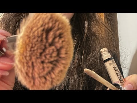 ASMR makeup RP - lofi sound, personal attention, no talking & no mouth sounds 