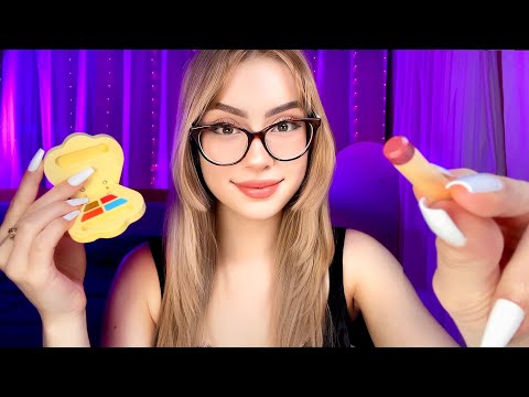 ASMR Doing Your WOODEN Makeup FAST & AGGRESSIVE 🌲🌿💄 Layered Sounds Personal Attention For SLEEP😴