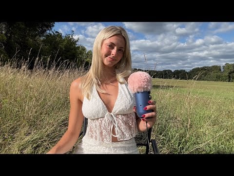 ASMR In a Peaceful Field 🌾 Hand Movements, Positive Imagery, Soft Whispering, Nature Sounds 
