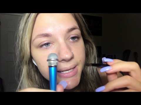 ASMR [MINI MIC] MIC BRUSHING/ MOUTH SOUNDS/ INAUDIBLE WHISPERING