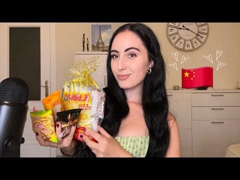 ASMR ~ Trying Chinese Snacks 🇨🇳 ⟡˙⋆ #asmr 