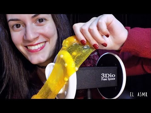 ♡ASMR español♡ SLIME EN TUS OREJAS! ♥ 3Dio