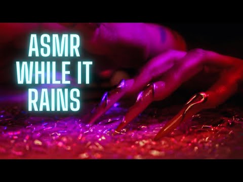 ASMR | How To Fall Asleep in Minutes | XL NAILS TAPPING DURING THUNDERSTORM | Rain Sounds